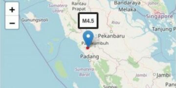 Bukittinggi Sumbar Diguncang 2 Kali Gempa Sabtu Siang Ini