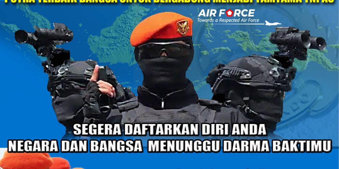 TNI AU Buka Penerimaan Anggota Pasukan Elit, Simak Syaratnya!