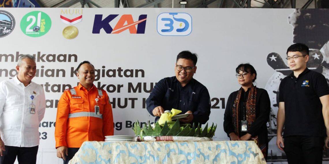 Siap Pecahkan Rekor Muri, KAI dan IRPS Buat Miniatur Lokomotif 3D Terbesar