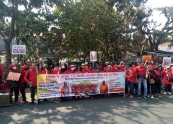 Datangi PT Bandung, Korban KSP SB Sampaikan 3 Tuntutan