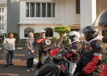 Touring Sumpah Pemuda Tim Goib Motekar, Dilepas Wakil Ketua DPRD Jabar, Ineu Purwadewi Sundari