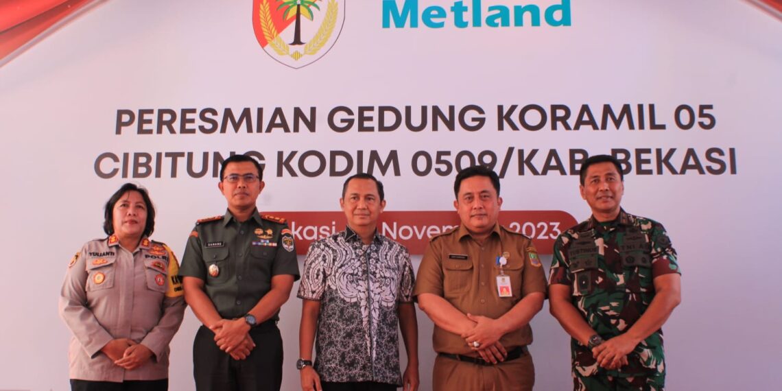 Sekretaris Daerah Kabupaten Bekasi, Dedy Supriyadi Hadiri Peresmian Gedung Baru Koramil 05 Cibitung