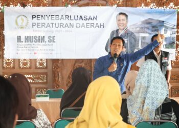 Sosialisasi Perda, Husin Ajak Masyarakat Jaga Trantibumlinmas