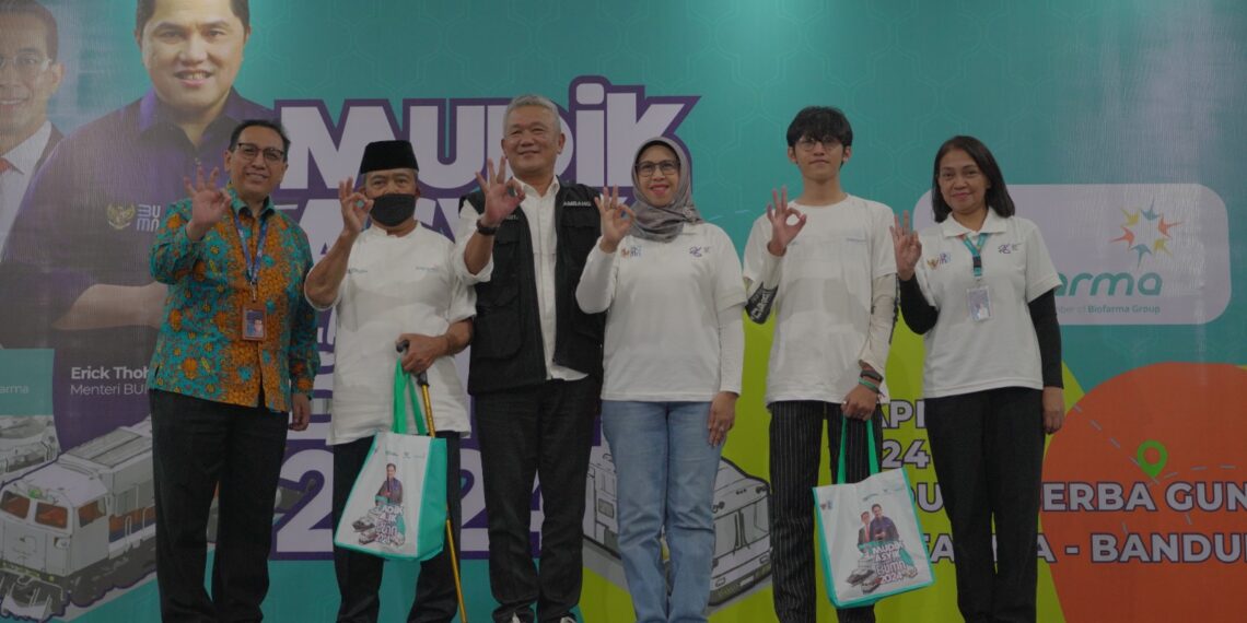 Pelepasan Mudik Asyik Bersama BUMN 2024: Bio Farma Berangkatkan 486 Pemudik