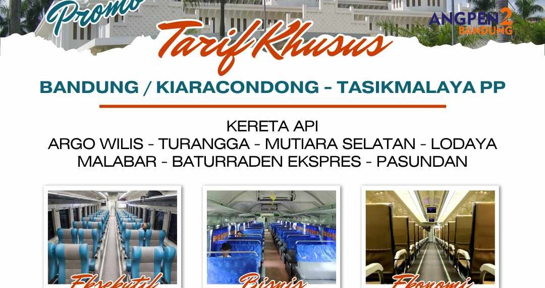 Ada Tarif Khusus Kereta Api di Daop 2 Bandung, Berikut Besaran Tarif dan Tujuannya