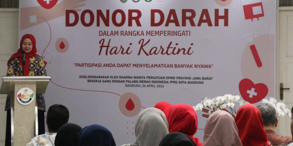 Peringati Hari Kartini DWP DPMD Provinsi Jawa Barat Gelar Aksi Donor Darah