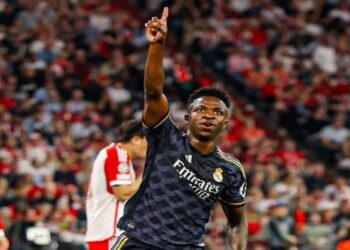 Dua gol Vinicius bantu Real Madrid Berbagi Poin Melawan Bayern Munich