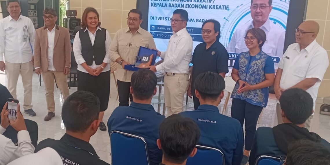 Sukses, Workshop Produksi Iklan TVRI Jabar Dihadiri Menteri Ekonomi Kreatif Teuku Riefky Harsa